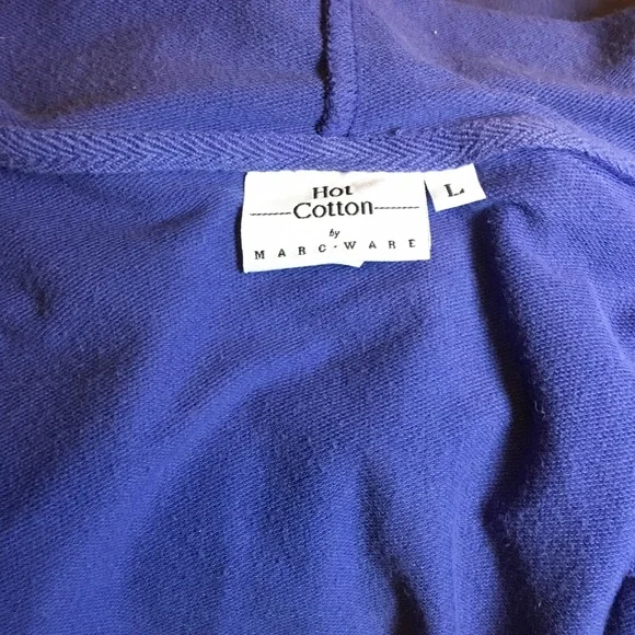 Hot Cotton Cozy Purple Hoodie - Picture 5 of 5
